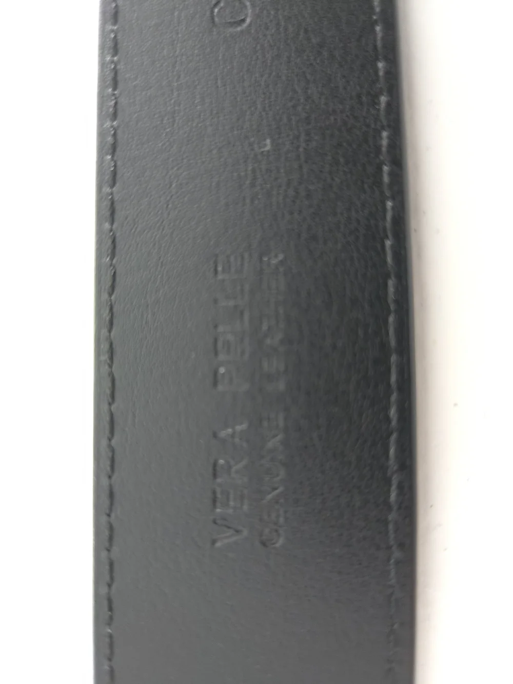 Versace Collection Vera Pelle Black Leather Belt 90/105 Size: 36” Used